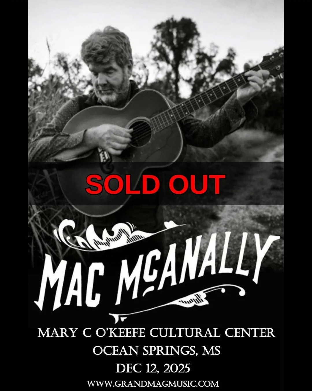 Mac Mcanally tour poster — 2026